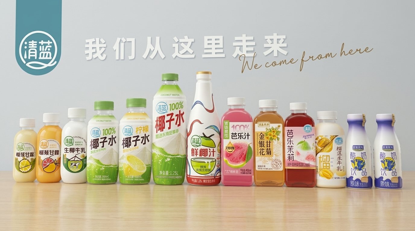 Range of ready-to-drink coconut water and fruit beverages in PET bottles